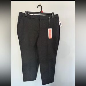 WOMENS  pants Black with small white dots; 25.5 Inseam